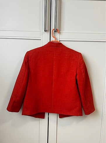 34 Beden turuncu Renk Koton Kiremit Blazer
