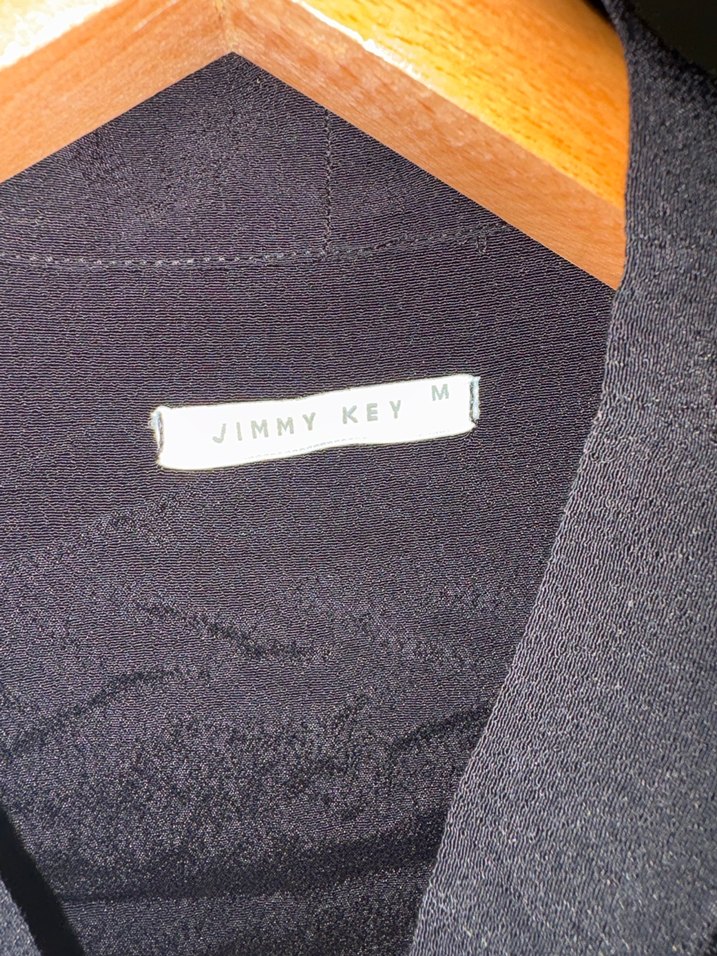 Siyah Kadın Uzun Kollu Gömlek - Görsel 3