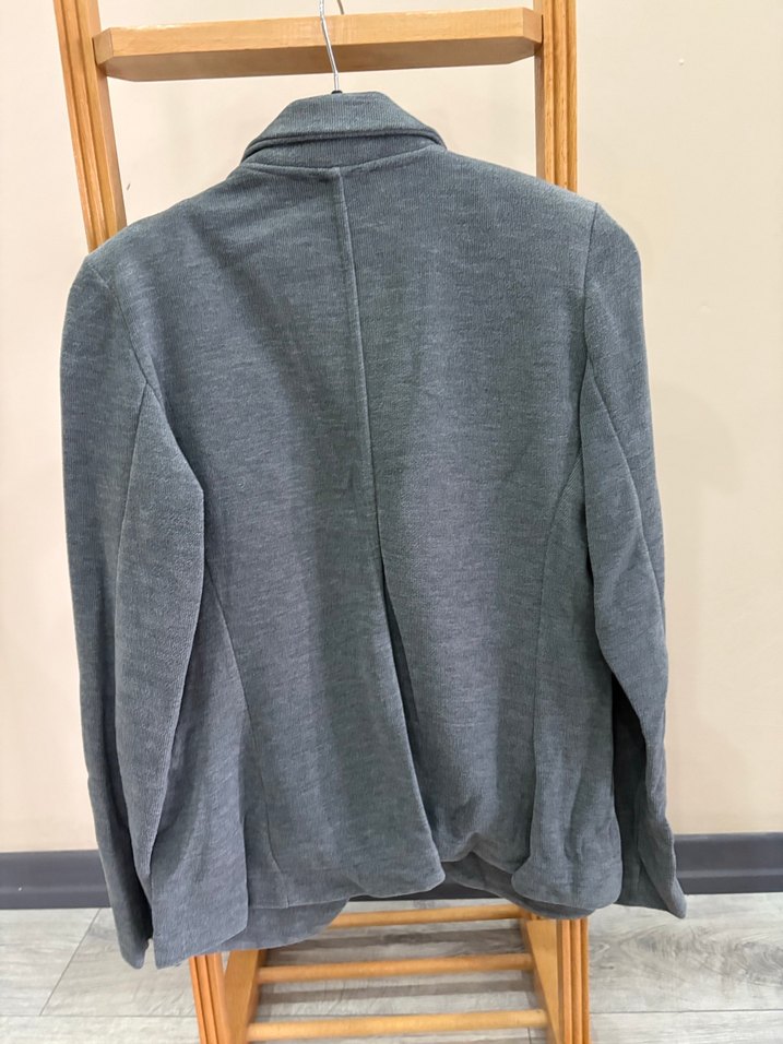 Düğmeli Gri Kadın Ceket - Görsel 2