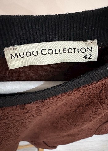 Kahverengi Kısa Kollu Midi Elbise - Görsel 3