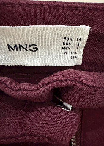 Bordo Kadın Kumaş Pantolon - Görsel 3