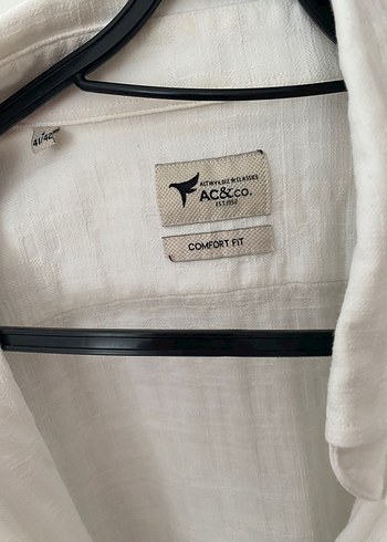 Erkek krem keten uzun kollu gömlek - Görsel 2