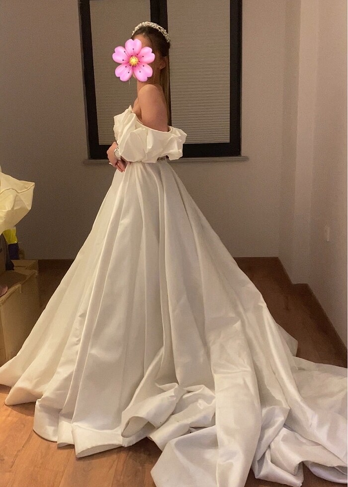 Saten gelinlik - Görsel 4