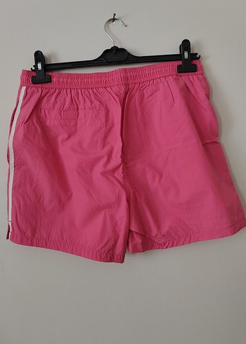 Renkli Bağcıklı Pembe Erkek Şort - Görsel 2