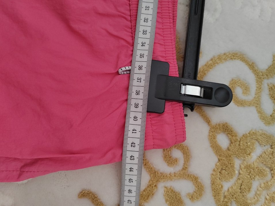 Renkli Bağcıklı Pembe Erkek Şort - Görsel 4