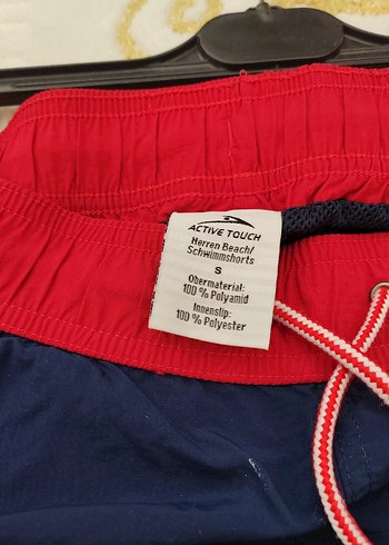 Kırmızı Bel Bantlı Lacivert Erkek Mini Mayo - Görsel 3