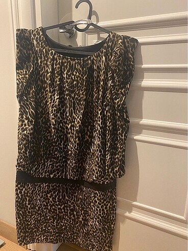 Leopar Kısa Elbise
