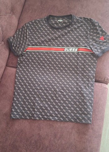 Guess Guess Siyah Çizgili Erkek Tişört