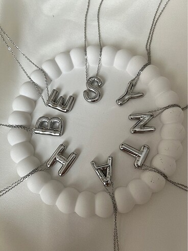 Silver harf kolye