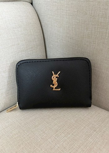 Şık Siyah Mini Cüzdan & Kartlık Seti  Gold Detaylı  Sıfır Ürün - Görsel 5