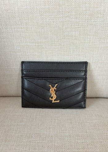 Şık Siyah Mini Cüzdan & Kartlık Seti  Gold Detaylı  Sıfır Ürün - Görsel 6