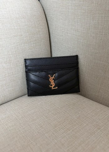 Şık Siyah Mini Cüzdan & Kartlık Seti  Gold Detaylı  Sıfır Ürün - Görsel 3