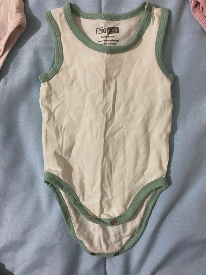 Kız Bebek Askılı Body 3 Adet - Görsel 2