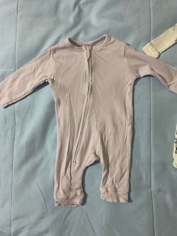 Kız Bebek Pamuklu Fermuarlı Tulum 2 Adet - Görsel 3