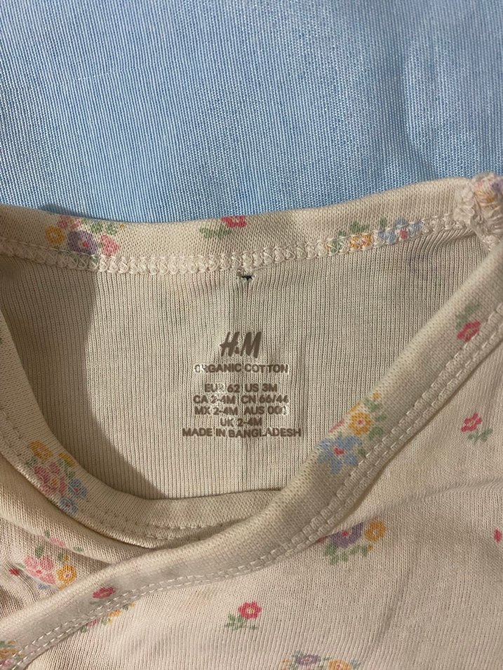H&m Anvelop Kısa Kollu Bebek Body - Görsel 3