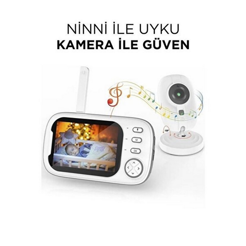 torima abm600 monitörlü smart ip full hd akıllı bebek kamerası - Görsel 2