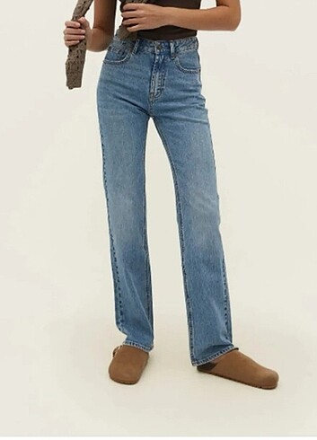 Stradivarius d98 straight fit vintage jean pantolon