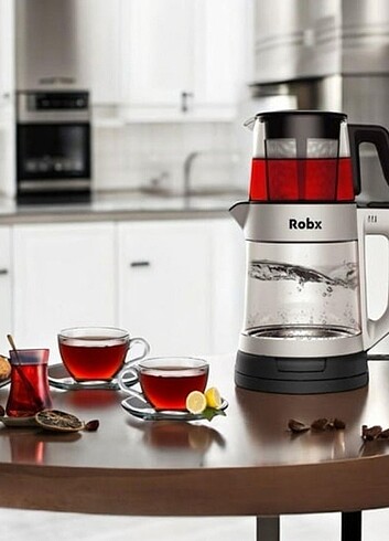 robx tea-81 çay makinesi 1800 watt 35 bardak kapasite taze çayla