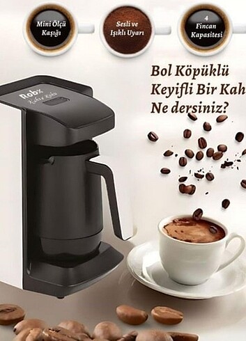 Robx T-05 Kahve Ruhu Bol Köpüklü 4 Fincan Kapasite Tam Otomatik