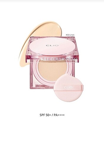 CLIO fondöten nem ve ışıltı veren cushion CLIO kill cover mesh g