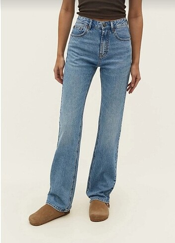 Stradivarius D98 straight fit vintage jean pantolon