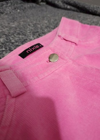 Pembe Vintage İspanyol Paça Pantolon