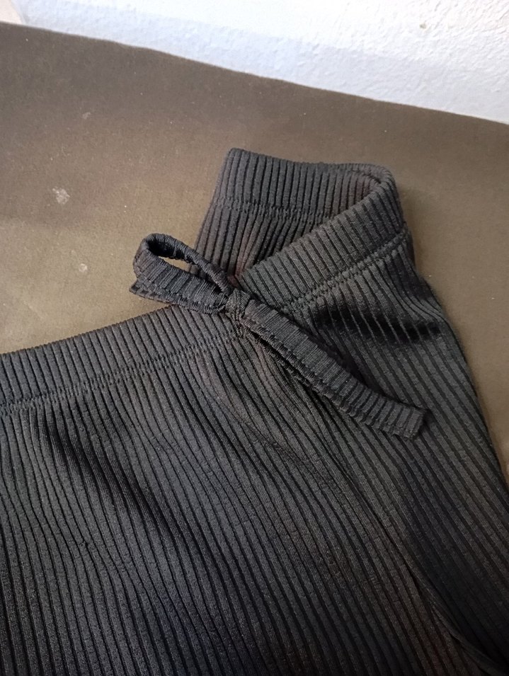 bol paça fitilli kadın şort - Görsel 2