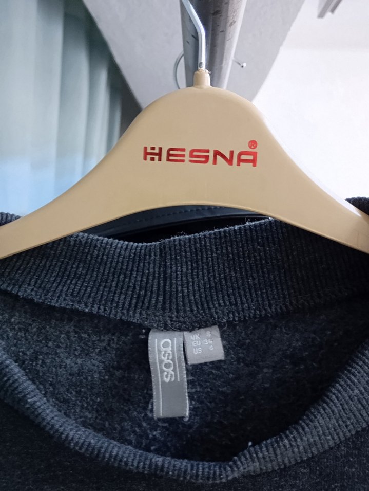 Gri Renkli Volan Detaylı gri kazak - Görsel 3