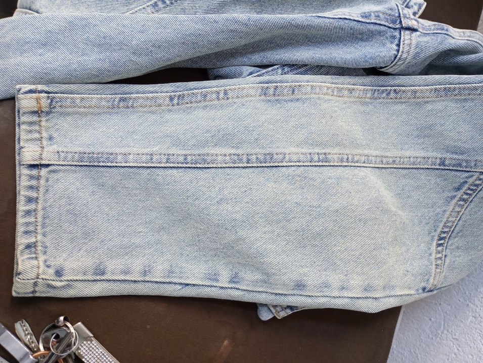 Düğmeli Mavi Rahat Kesim Kadın Jean - Görsel 2