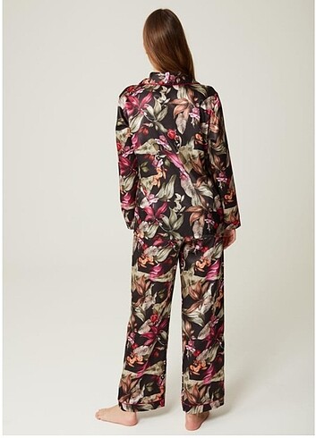 universal Beden Saten 3 parça pijama set
