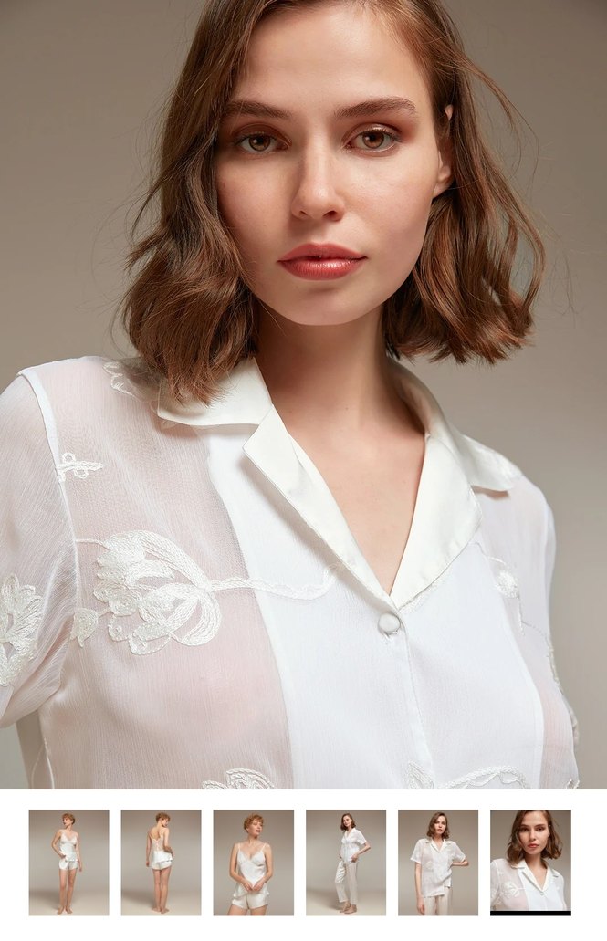 bonjour Madame gelin seti çeyizlik ve günlük 6 parça set - Görsel 2