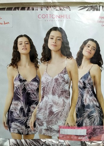 -COTTONHİLL- askılı sırt zincir detaylı babydoll