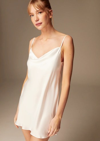 bonjour Madame. 6 parça Beyaz Uzun Bol Kesim Kadın çeyiz seti - Görsel 6