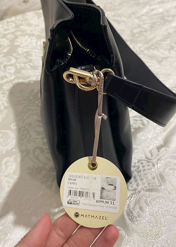 Siyah Deri Modern Klasik Kadın Çanta - Görsel 3