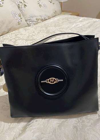 Siyah Deri Modern Klasik Kadın Çanta - Görsel 2