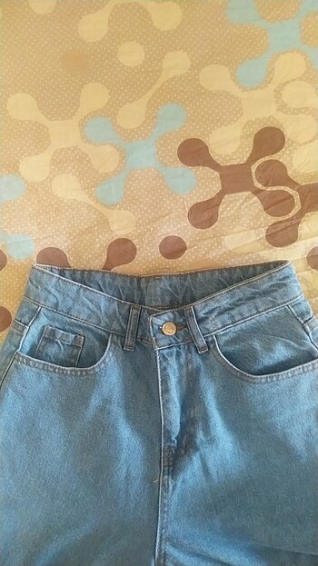 26 Beden mavi Renk kadın geniş kot pantolon