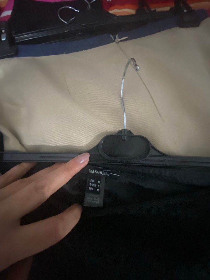 Dantel Detaylı Siyah Midi Hamile Eteği - Görsel 4