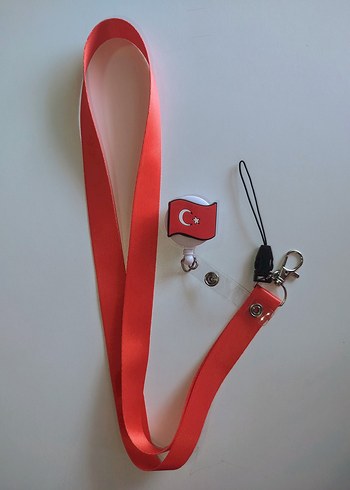Boyun askısı (telefon ipi) ve Türk Bayrağı yoyo