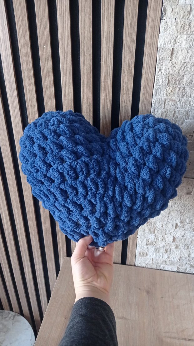 Mavi Kalp Şeklinde Banyo Süngeri - Görsel 2