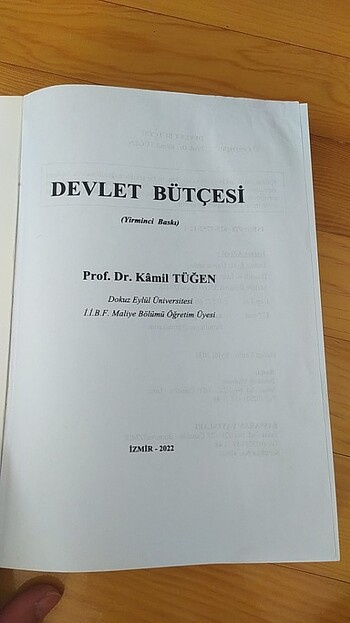 Beden Renk Kamil tüğen devlet bütçesi kitabı