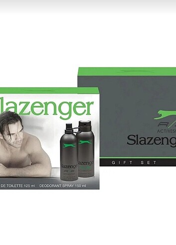Slazenger Edt Erkek 125 ml Deo 150 ml Activesport yeşil 