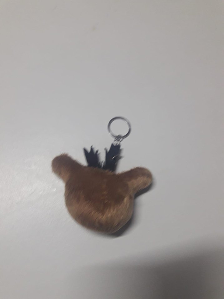 Kahverengi Kürklü Kadın Anahtarlık - Görsel 2