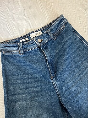 xs Beden mavi Renk Mango Bol Kot Pantolon