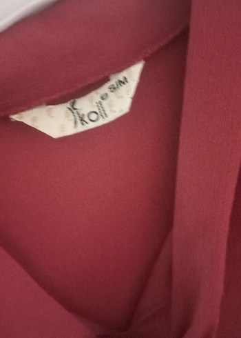 Gül kurusu Nakışlı Bohem Uzun Kollu Tunik - Görsel 3