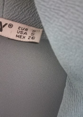 Uzun maviKadın çeket İnci Detaylı - Görsel 3