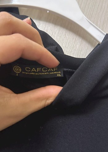 Siyah Kapüşonlu Kadın Sweatshirt - Görsel 3