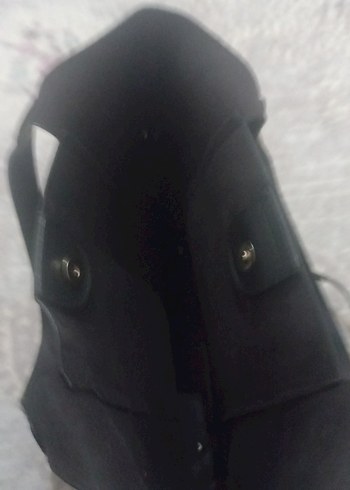 Siyah Deri Kadın Omuz Çantası - Görsel 3