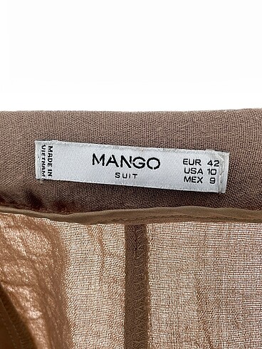 42 Beden kahverengi Renk Mango Düz Kesim %70 İndirimli.