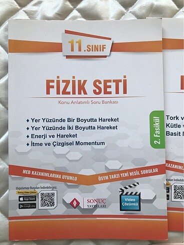 Sonuç yayınları 11. Sınıf fizik konu anlatımlı soru bankası