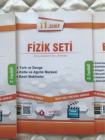  Sonuç yayınları 11. Sınıf fizik konu anlatımlı soru bankası